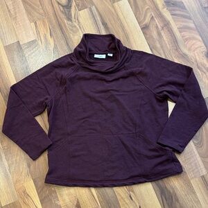 L.L. BeanWomen's Deep Burgundy Cowl Neck Sweater